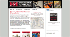 Desktop Screenshot of habershamhardware.com